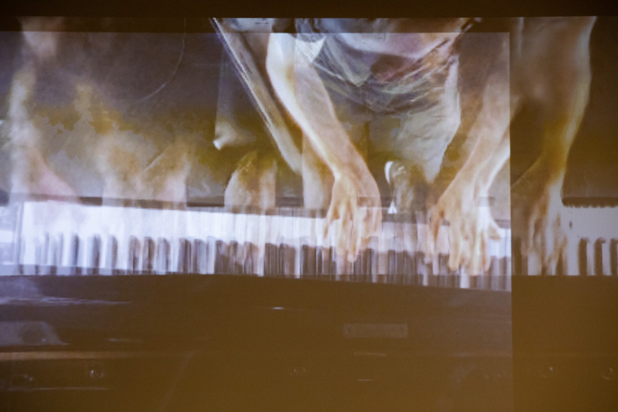 Video projection during the final presentation