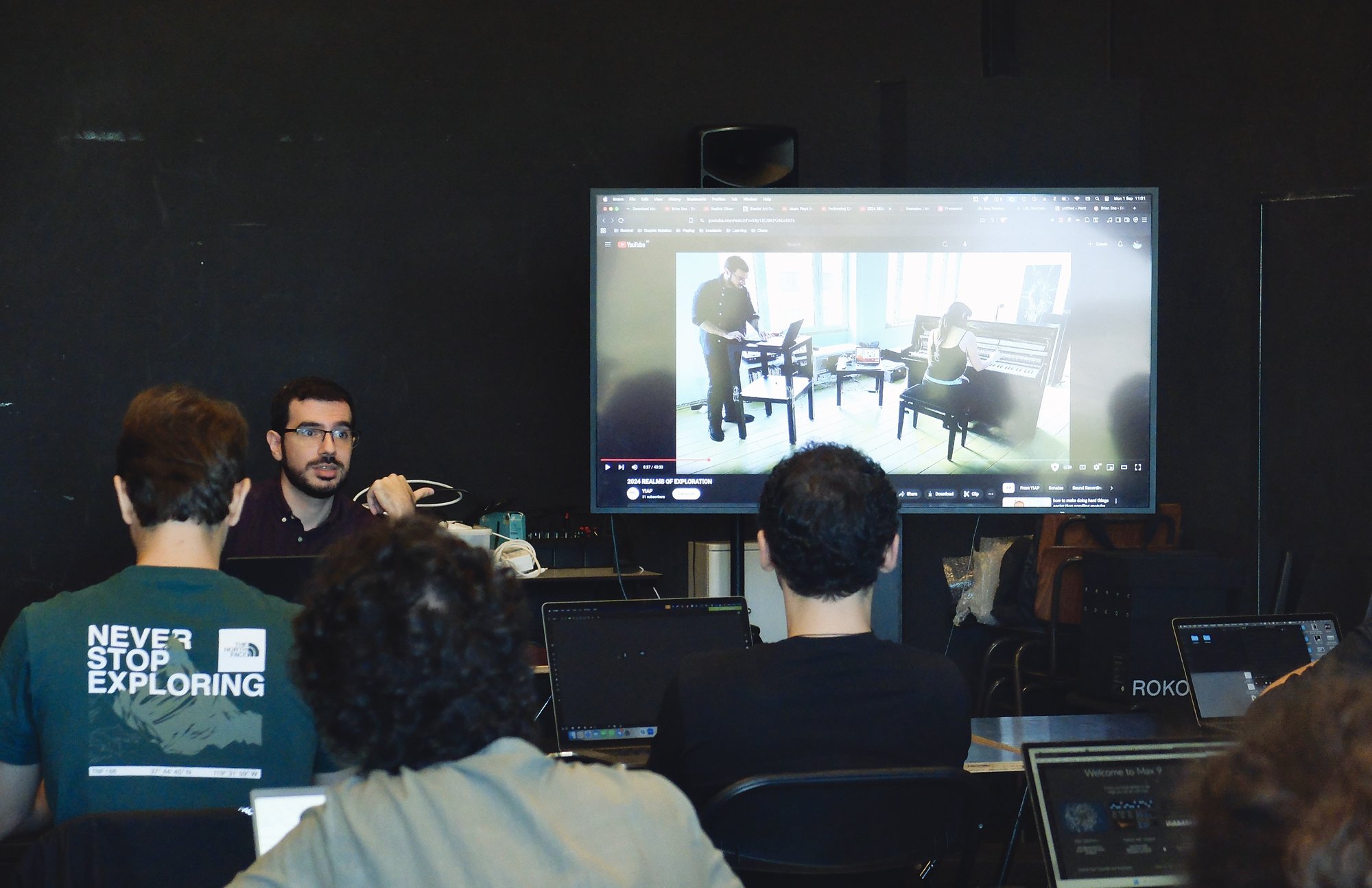 Umut Eldem leading a workshop